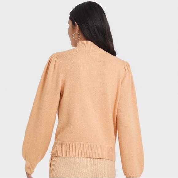 Universal Thread Quarter Zip Pullover Sweater - Women's XS - Peach - Picture 2 of 5